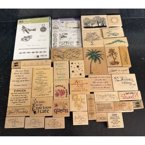 Huge Lot 60+ NEW Rubber Stamps Inkadinkado Stampin Up Stampabilities Hampton Art